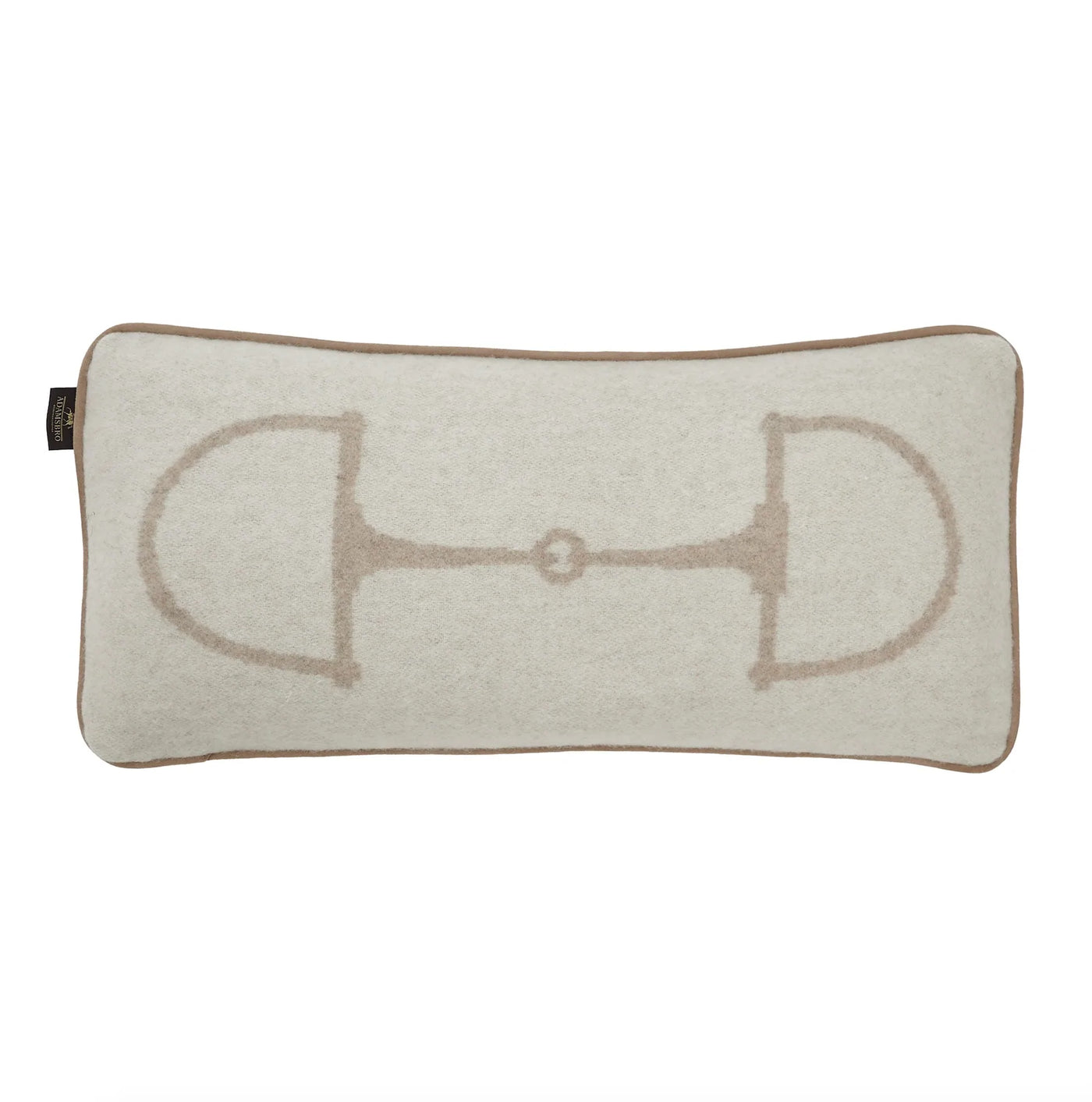 ADAMSBRO WOOL CASHMERE CLASSIC OFF-WHITE & CAMEL