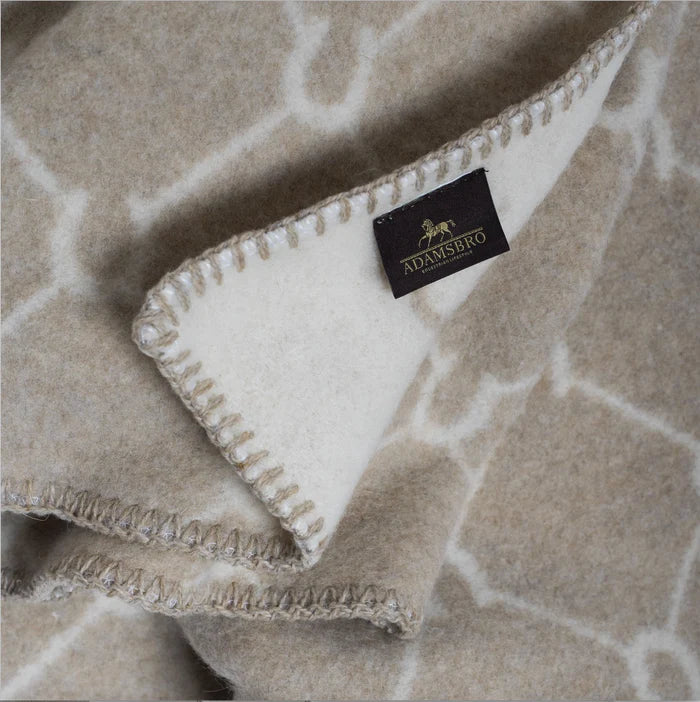 LUXE MERINO THROW BEIGE