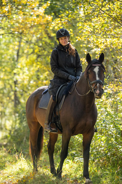Equestrian long rain jacket