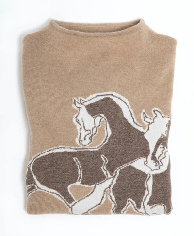 ADAMSBRO Cashmere Sweater Camel Medium